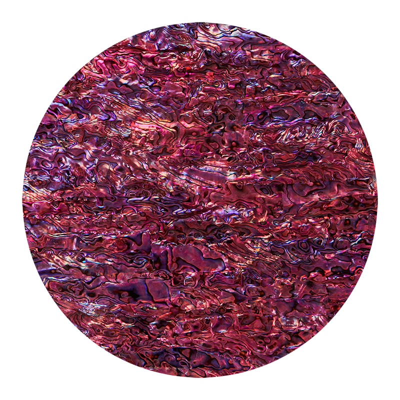 VCPPA200 - RETAIL READY - SHELL VENEER COATED - PAUA PURPLE AGATE - OCEAN SHELL STUDIOS