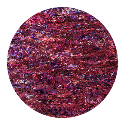 VCPPA200 - RETAIL READY - SHELL VENEER COATED - PAUA PURPLE AGATE - OCEAN SHELL STUDIOS