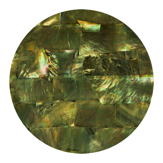 VCWCE200 - RETAIL READY - SHELL VENEER COATED - WMOP CATS EYE - OCEAN SHELL STUDIOS