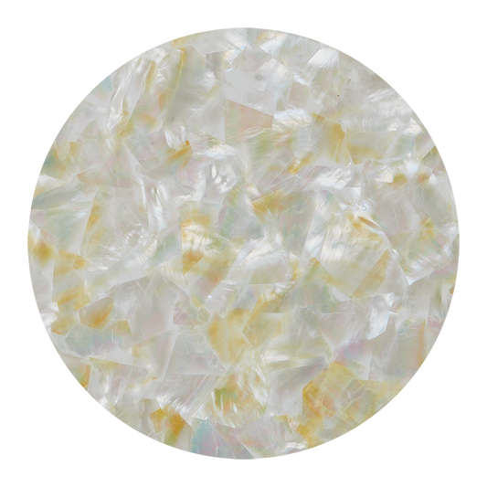 VCWGF200 - SHELL VENEER COATED - WMOP NATURAL GOLD FLECK - OCEAN SHELL STUDIOS