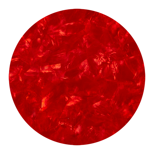 VCWGR200 - SHELL VENEER COATED - WMOP GARNET RED - OCEAN SHELL STUDIOS