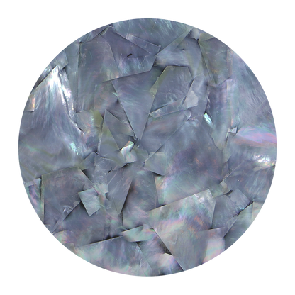 VMWAQ200 - SHELL VENEER COATED - WMOP AQUAMARINE - OCEAN SHELL STUDIOS