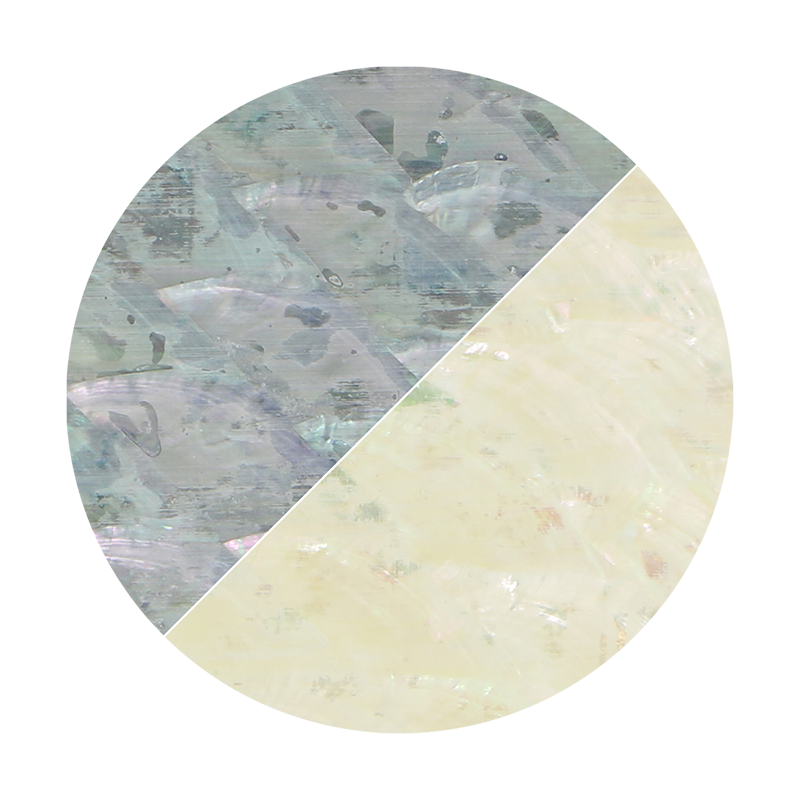 VUA240_2 - SHELL VENEER UNCOATED - ABALONE PEARL NATURAL - OCEAN SHELL STUDIOS