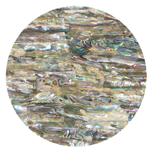 VUMG240 - SHELL VENEER UNCOATED - MEXICAN ABALONE GREEN - OCEAN SHELL STUDIOS