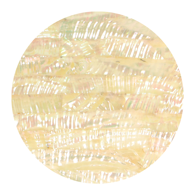 VUMWR240 - SHELL VENEER UNCOATED - MEXICAN ABALONE WHITE RIPPLE - OCEAN SHELL STUDIOS