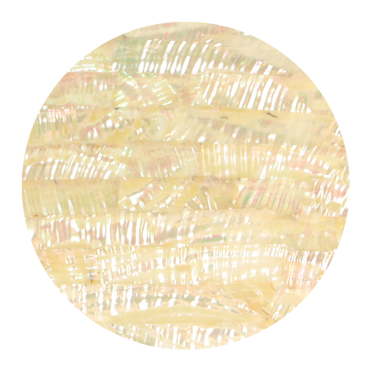 VUMWR240 - SHELL VENEER UNCOATED - MEXICAN ABALONE WHITE RIPPLE - OCEAN SHELL STUDIOS