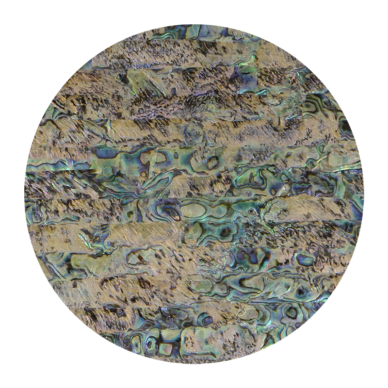 VUPOP205 - SHELL VENEER UNCOATED - PAUA OPAL MIX - OCEAN SHELL STUDIOS