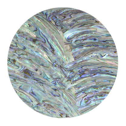 VUPR240 - SHELL VENEER UNCOATED - PAUA - RIMS - OCEAN SHELL STUDIOS