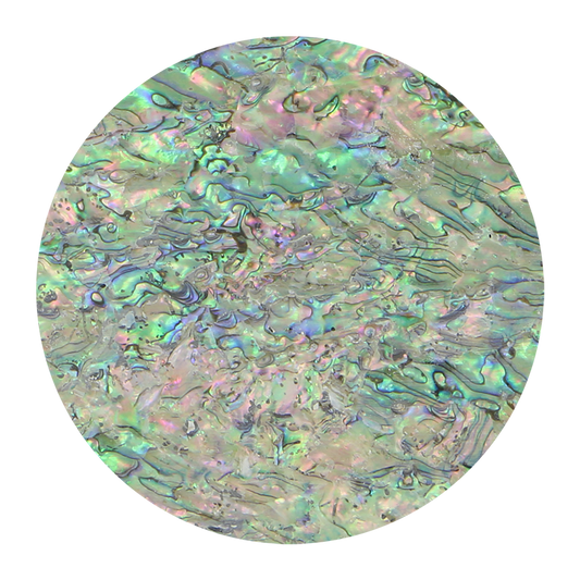 VUPW205 - SHELL VENEER UNCOATED - PAUA WORMY - OCEAN SHELL STUDIOS