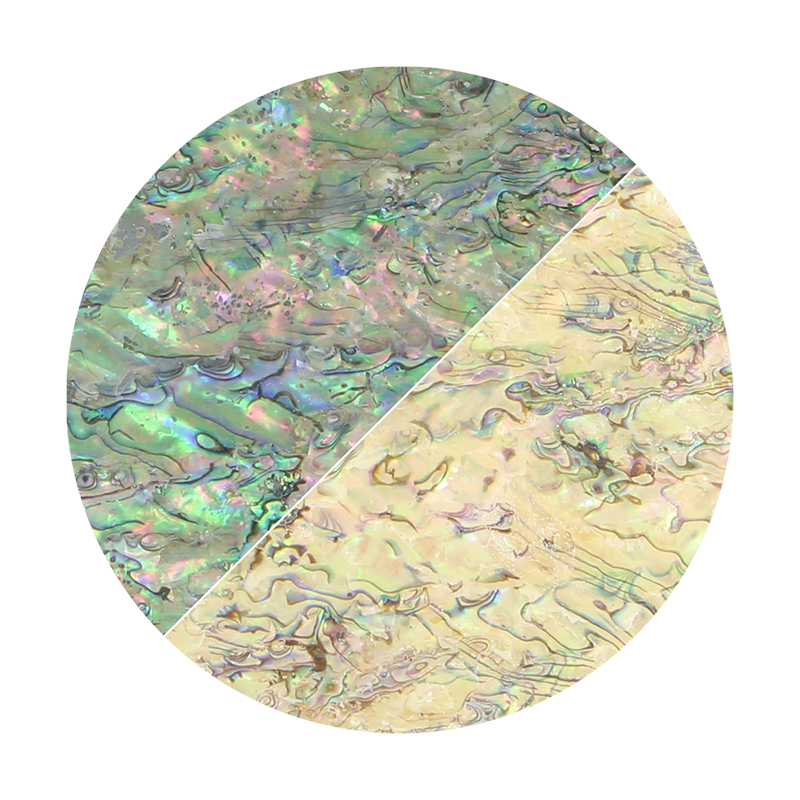 VUPW205_2 - SHELL VENEER UNCOATED - PAUA WORMY - OCEAN SHELL STUDIOS