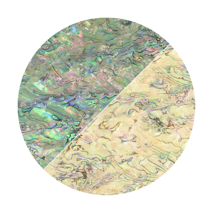 VUPW205_2 - SHELL VENEER UNCOATED - PAUA WORMY - OCEAN SHELL STUDIOS