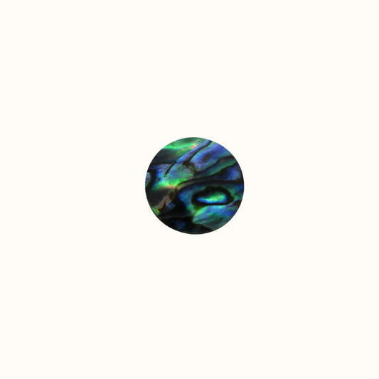 ZSPCL - GLOSS PAUA VENEER SHAPE - DOT - OCEAN SHELL STUDIOS