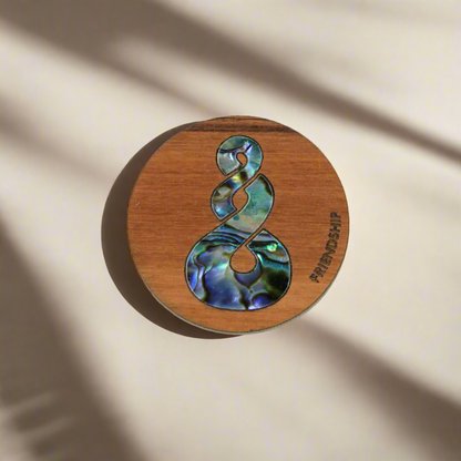 friendship_magnet - Friendship Twist PAUA RIMU MAGNET - OCEAN SHELL STUDIOS