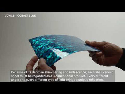 SHELL VENEER COATED - WMOP COBALT BLUE