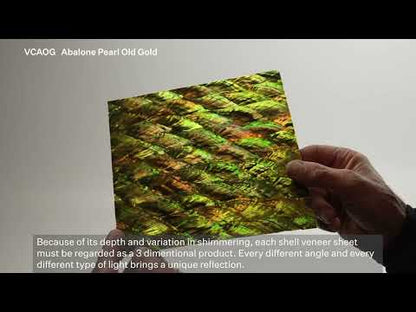 SHELL VENEER COATED - ABALONE PEARL OLD GOLD