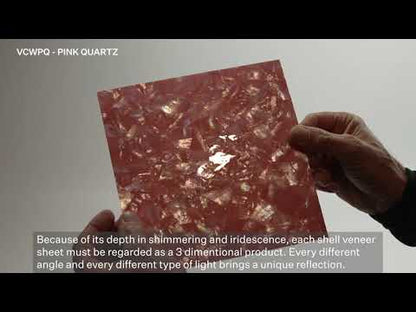 RETAIL READY - SHELL VENEER COATED - WMOP PINK QUARTZ