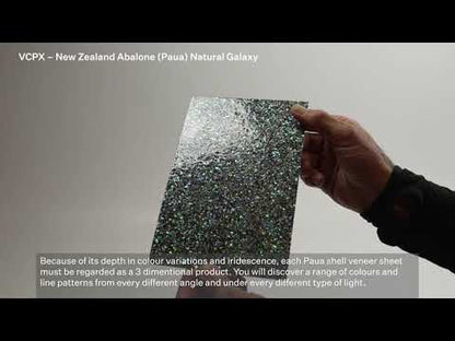 SHELL VENEER COATED - PAUA NATURAL GALAXY