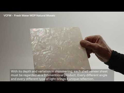 SHELL VENEER COATED - F/W MOP NATURAL MOSAIC