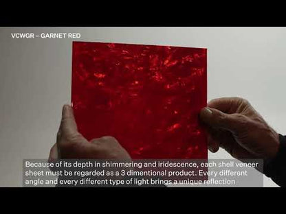 SHELL VENEER COATED - WMOP GARNET RED