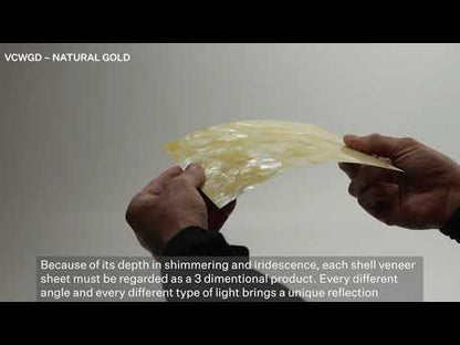 SHELL VENEER COATED - WMOP NATURAL GOLD