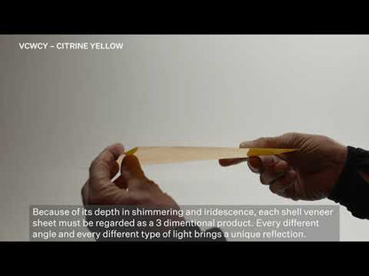 SHELL VENEER COATED - WMOP CITRINE YELLOW