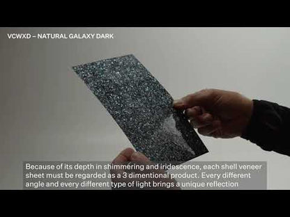 SHELL VENEER COATED - WMOP NATURAL GALAXY DARK