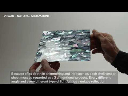 SHELL VENEER COATED - WMOP AQUAMARINE
