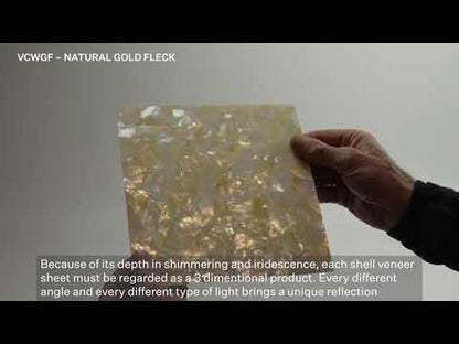 SHELL VENEER COATED - WMOP NATURAL GOLD FLECK